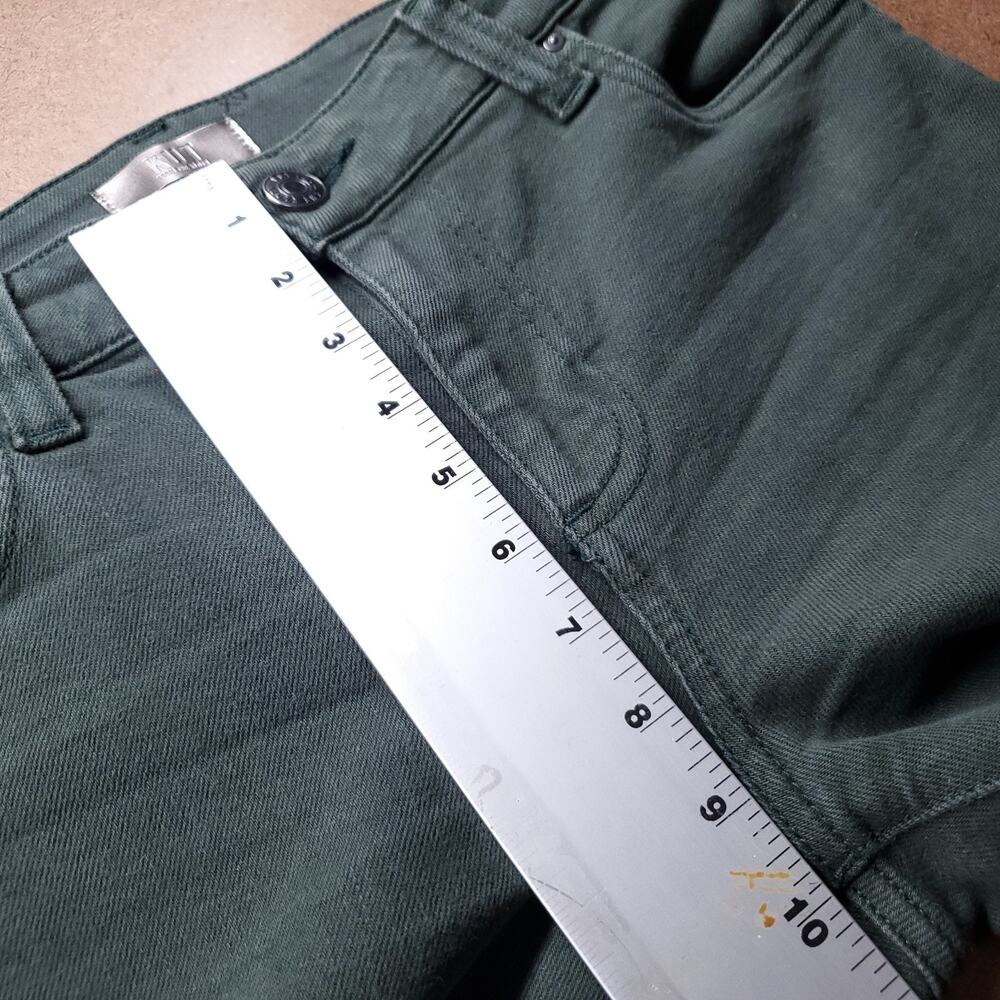 KUT from the Kloth Natalie Bootcut Jeans Women Size 6 Green Stretch Denim - Picture 4 of 8
